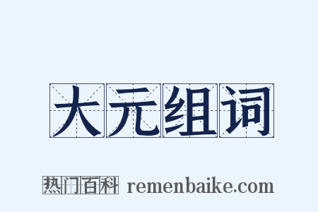 大元组词是什么意思的图片